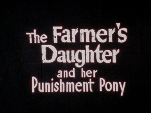 Farmers Daughter And Her Punishment Pony